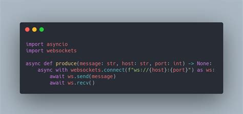 Here we make a simple echo websocket using asyncio. . Python websockets example